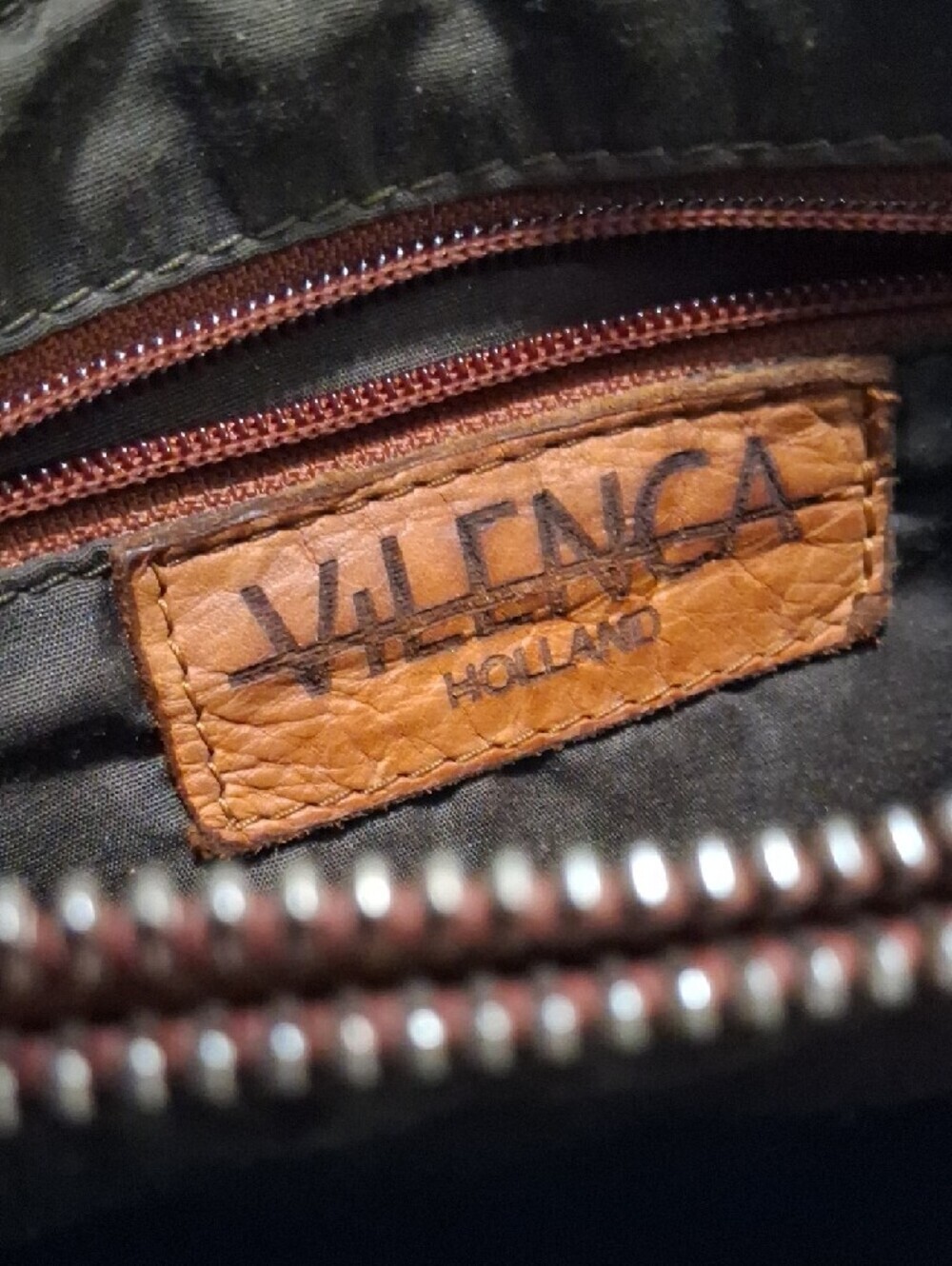Woven Flap Crossbody Bag in Cognac Brown - Picture 3 of 8